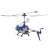Syma S107G modrý RC vrtuľník, pohľad z uhla