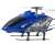 Detailný záber na modrý RC vrtuľník Syma S107G