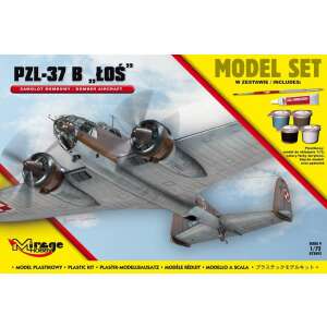 Mirage Hobby PZL-37B Łoś plastikowy model do sklejania w skali 1/72 - Model, makieta