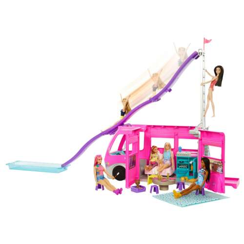 Barbie Dream Camper Lakókocsi Óriás Csúszdával - Játék
