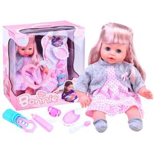Játékbaba hangeffektusokkal, kiegészítőkkel rózsaszín pöttyös szoknyában 46104850 Babák - Kiegészítőkkel