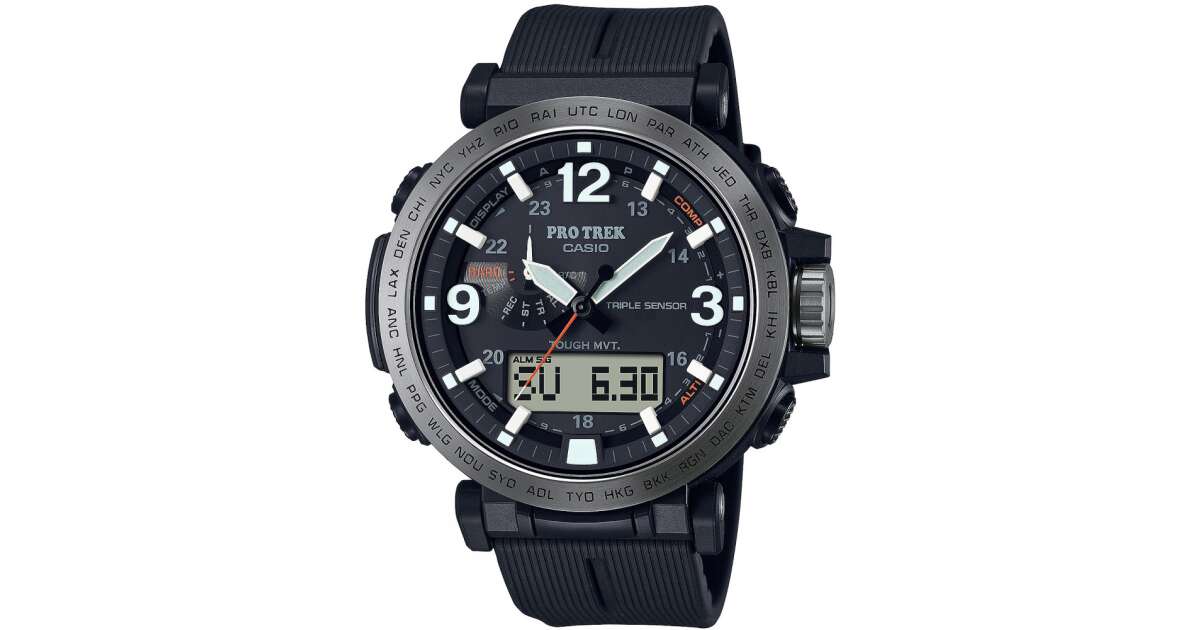 Casio PRW-6611Y-1ER Pro Trek Radio Controlled solar 52mm 10ATM karóra ...