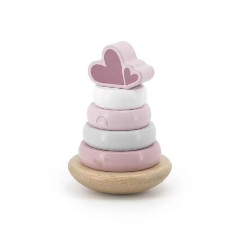 Label Label Montessori Toronyépítő - Rózsaszín - 12 hónaptól