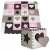 LittleOne von Pepita Lovely Stars Puzzlematte Spielmatte 120x120cm (36Stk) #pink-schwarz 47239199}