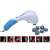 Zenet Zet-717 hand massager with interchangeable massage heads for different body parts