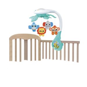 WinFun Jungle Pals Прожекционна въртележка, прикрепена към кошара - Winfun