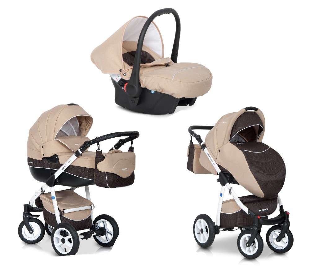 Riko Nano 3in1 multifunkciós Babakocsi #bézs | Pepita.hu