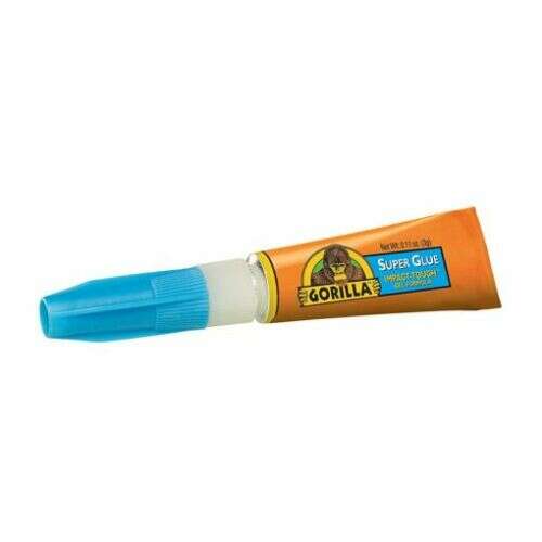 Gorilla Super Glue, impact tough, 3g, glue tube with blue applicator