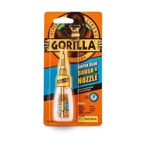 Gorilla Super Glue Brush &amp; Nozzle Ecsetes Pillanatragasztó 12gramm