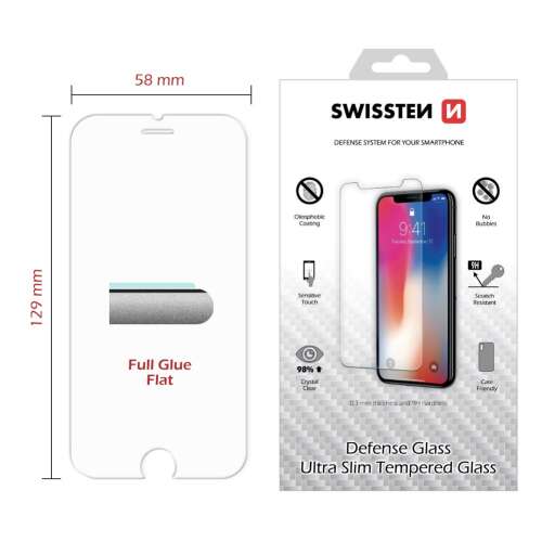 Swissten 0,3mm kijelzővédő üveg iPhone SE 2020 46131997