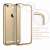 Swissten Electro Jelly Hülle für Huawei Y5 II / Y6 II Compact, transparent mit goldfarbenem Rand, Nahaufnahme