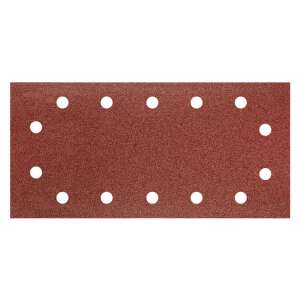 Graphite sandpaper, 115 x 230mm, grit 80, with holes, hook and loop - Sandpaper