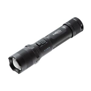 Neo zseblámpa tölthető, usb, 1000lum, osram p9 led, 10w