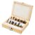 Verto 12-piece router bit set in wooden case