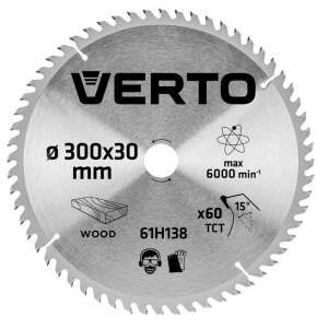 Verto 300x30mm circular saw blade for wood, 60 teeth, TCT - Verto
