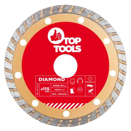 Top Tools Diamanttrennscheibe 115mm turbo 46145211