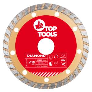 Top Tools diamond cutting disc 115mm turbo 46145211 - Top Tools