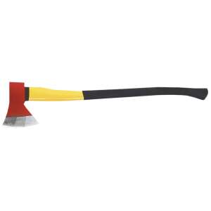 Top Tools Axt 1250g mit Fiberglas-Stiel, rot und gelb - Top Tools