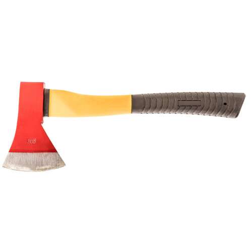 Top Tools 800g axe with fiberglass handle, red and yellow