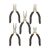Topex precision pliers set, 5-piece assortment