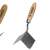 Topex corner trowel 80x60mm, angled, external, with wooden handle, for professional and DIY use