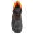 Rock Master-ab-o munkavédelmi bakancs felülnézete, fekete-narancs színben, S1P, SRC, acél orrvédővel, acél talplemezzel