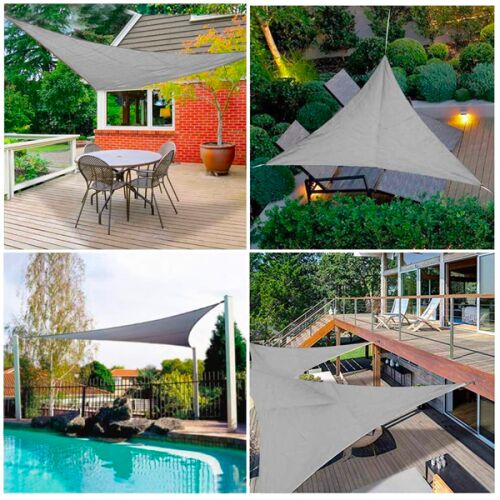 Triangular Sunshade 3.6x3.6x3.6 m – Grey