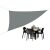 Studio shot of Gray Triangle Shade Sail with outdoor dining set