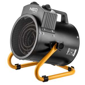 Încălzitor electric cu ventilator NEO TOOLS 2000W, negru, cu suport galben - Radiatoare electrice
