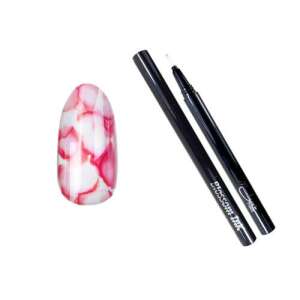 MoonbasaNails Blossom ink - Nail brush pen 1ml #04 Piros 46251699 