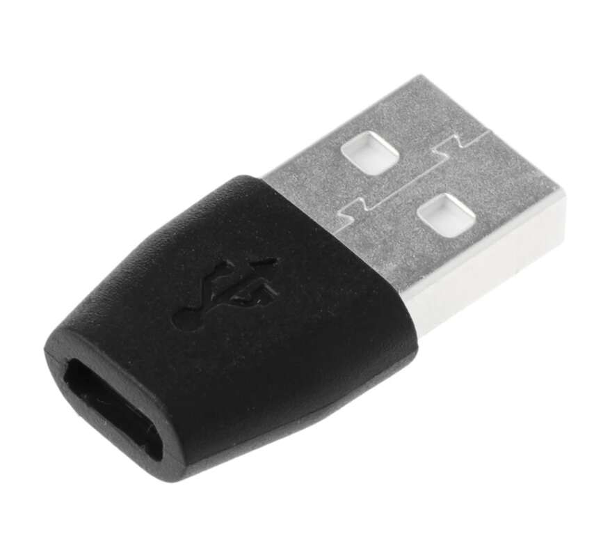 OTG átalakitó adapter (MicroUSB -&gt; USB 2.0), fekete
