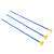 Three blue suction cup arrows for kids archery set