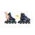 SportTrike inline skates 4 in 1, black and blue, size 39-43, adjustable size feature