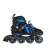 SportTrike inline skates 4 in 1, black and blue, size 39-43, side view