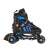 SportTrike inline skates 4 in 1, black and blue, size 39-43, angled view