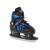 SportTrike inline skates 4 in 1, black and blue, size 39-43, ice skate mode, angled view