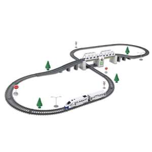 Set tren electric ISP TGV Train XL cu pod, copaci și semne - Tren, element feroviar, autostradă