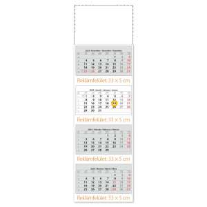 Calendarul expeditorului4 blocuri 4 luni 350 × 755 mm fără antet dayliner 2023. 71448174 Calendare