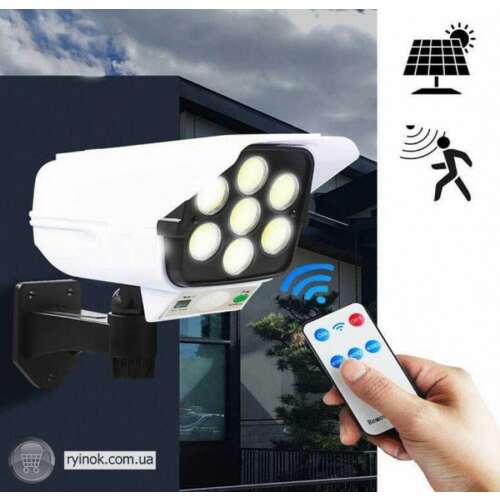 JLP-2178A lampa so solárnym senzorom pohybu a maketa kamery