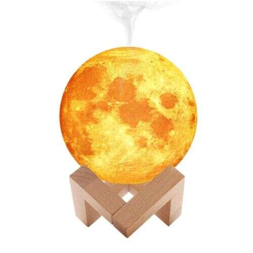 Moon Lamp Umidificator Difuzor de arome Colorat