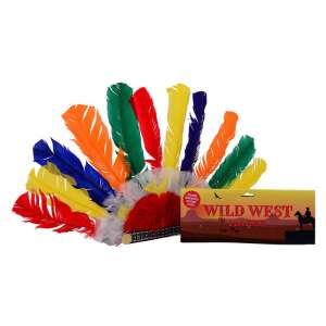 Colorful Indian headdress with feathers, Wild West costume accessory - Costume for Kid