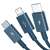 USB-Kabel 3 in 1 Baseus Superior Series, USB auf Micro-USB, USB-C, Lightning, 3,5 A, 1,2 m (blau) 46365839