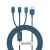 USB-Kabel 3 in 1 Baseus Superior Series, USB auf Micro-USB, USB-C, Lightning, 3,5 A, 1,2 m (blau) 46365839
