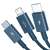 USB-Kabel 3 in 1 Baseus Superior Series, USB auf Micro-USB, USB-C, Lightning, 3,5 A, 1,2 m (blau) 46365839