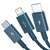 USB-Kabel 3 in 1 Baseus Superior Series, USB auf Micro-USB, USB-C, Lightning, 3,5 A, 1,2 m (blau) 46365839