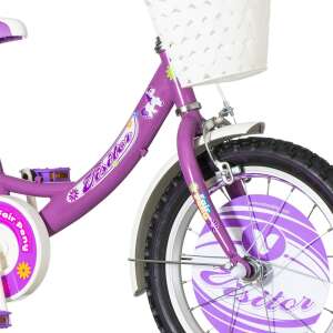 KPC Pony 16 pónis gyerek kerékpár lila 50661614 Gyerek kerékpár