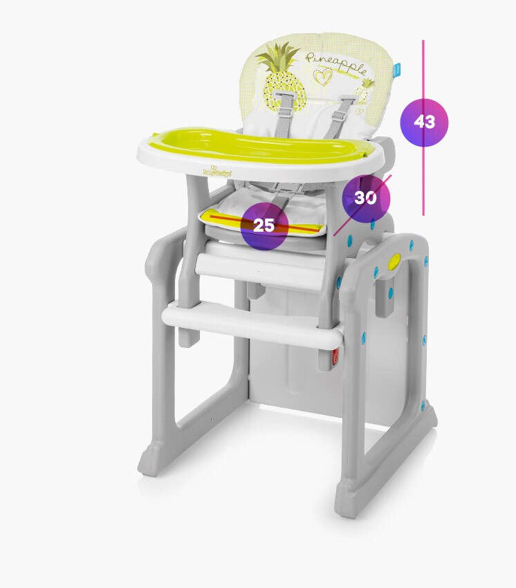 Baby Design Candy átalakítható multifunkciós Etetőszék #szürke 2019