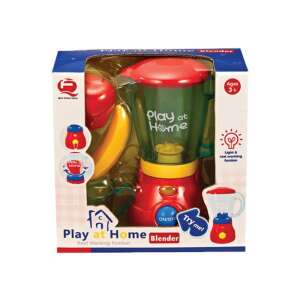 Blender de jucărie Play at Home, aparat de bucătărie de joacă pentru copii, roșu și galben, funcții de lumină și sunet - Jucarii si ustensile de bucătărie