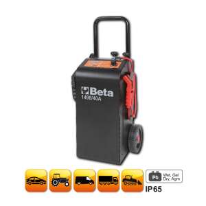Beta 1498/40A 12-24 V kocsira szerelt többfunkciós akkumulátortöltő és gyorsindító (014980140) 46431377 