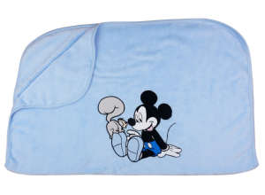 Disney wellsoft Takaró 70x90cm - Mickey Mouse #világoskék 30811289 - Babatakaró